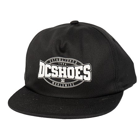 Boné DC Shoes Aba Reta Fall Back Strapback SM25 Preto