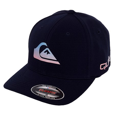Boné Quiksilver Aba Curva Gradient Logo Spray SM25 Navy