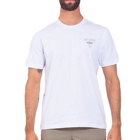 Camiseta Rip Curl Fade Out SM25 Masculina Branco