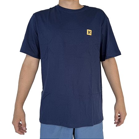 Camiseta Hurley Mini Icon Oversize SM25 Masculina Marinho