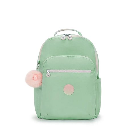 Mochila Kipling Seoul Soft Green Met