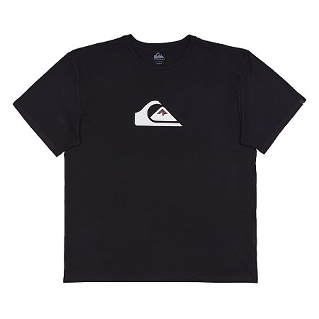 Camiseta Quiksilver Comp Logo Plus Size SM25 Masculina Preto