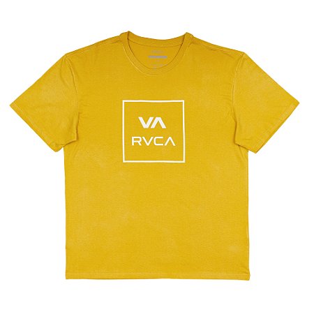 Camiseta RVCA VA All The Way Plus Size SM25 Mostarda