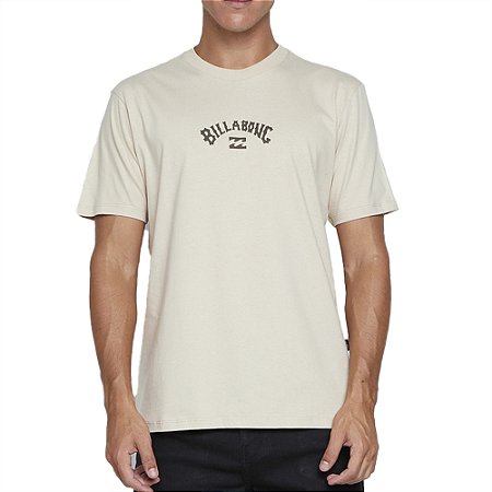 Camiseta Billabong Mid Arch Color SM25 Masculina Areia