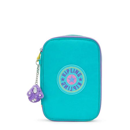 Estojo Kipling 100 Pens Rbw Pop Pc Teal