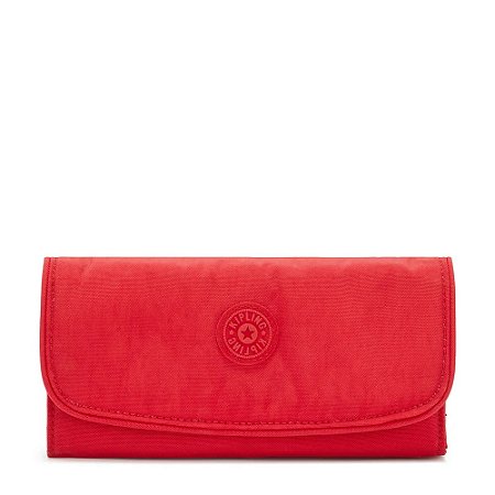 Carteira Kipling Money Land Red Rouge