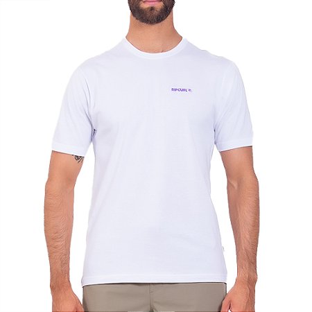 Camiseta Rip Curl Brand Icon SM25 Masculina Branco