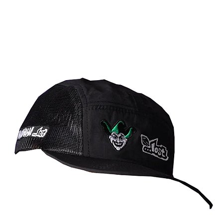 Boné Lost Aba Curva 5 Pannel Lost Joker SM25 Preto
