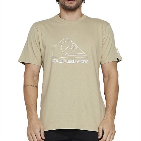 Camiseta Quiksilver New Tour SM25 Masculina Caqui