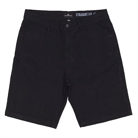 Bermuda Quiksilver Jeans Everyday Black SM25 Masculina Preto