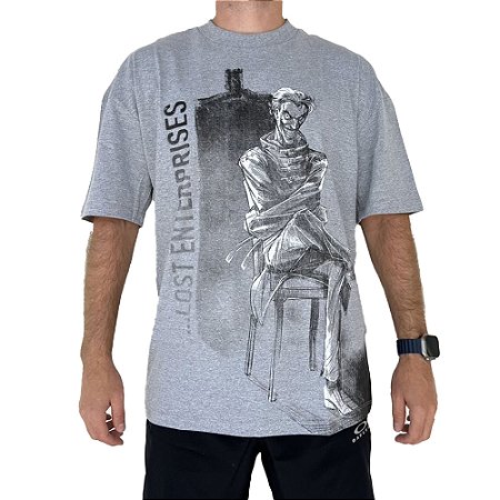 Camiseta Lost Full Front Joker SM25 Masculina Cinza Mescla