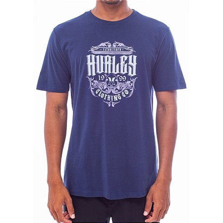 Camiseta Hurley Label SM25 Masculina Marinho