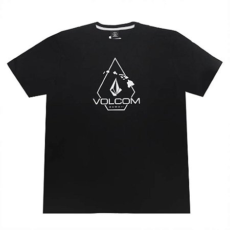Camiseta Volcom Line Weight SM25 Masculina Preto