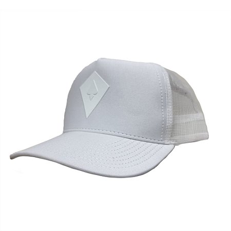 Boné MCD Aba Curva Trucker Pipa SM25 Branco