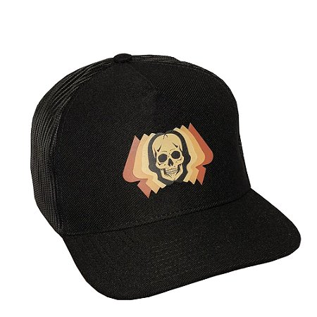 Boné MCD Aba Curva Trucker MCD Desintegration SM25 Preto