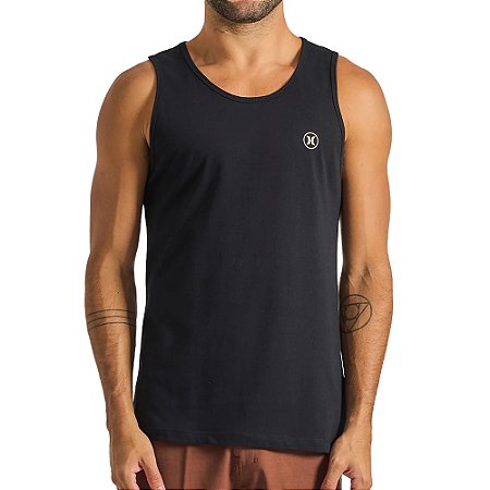 Regata Hurley Mini Icon Over SM25 Masculina Preto