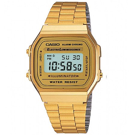 Relógio Casio Vintage A168WG-9WDF-BR Dourado