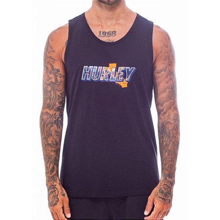 Regata Hurley Fastfornia SM25 Masculina Preto
