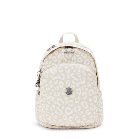 Mochila Kipling Delia White Cheetah J