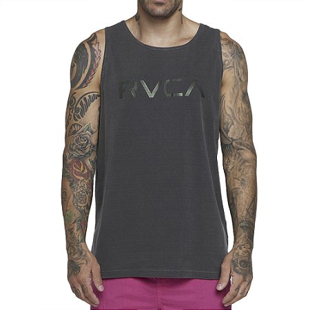 Regata RVCA Big RVCA Stone SL SM25 Masculina Preto