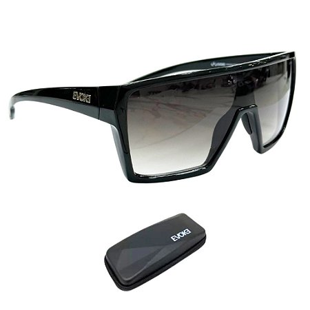 Óculos de Sol Evoke Bionic Alfa A01 Black Shine Silver Gray