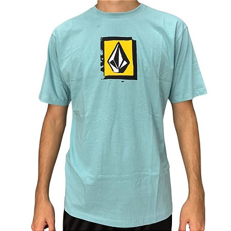Camiseta Volcom Gradation SM25 Masculina Azul Médio