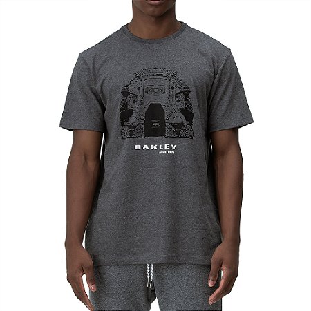 Camiseta Oakley Bunker WT24 Masculina Atlhetic Heather Grey