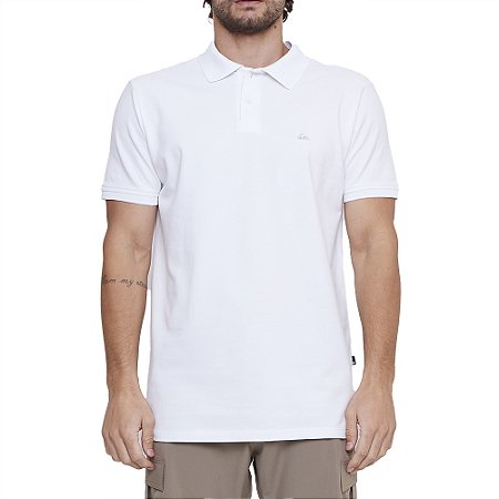 Camisa Quiksilver Polo Embroidery Piquet SM25 Branco