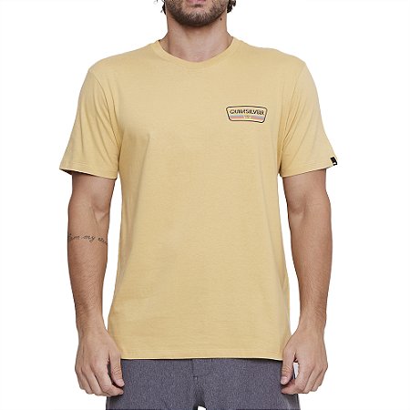 Camiseta Quiksilver Range Life SM25 Masculina Mostarda