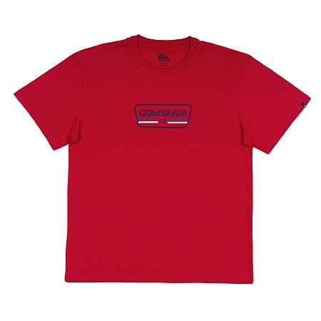 Camiseta Quiksilver Range Life Front Plus Size SM25 Vermelho