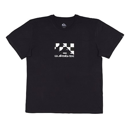 Camiseta Quiksilver Quik Checker Plus Size SM25 Preto