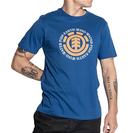 Camiseta Element Seal Color SM25 Masculina Azul