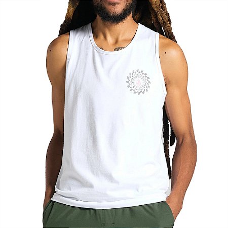 Regata Volcom Rabbit Hole SM25 Masculina Branco