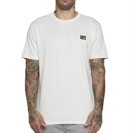 Camiseta RVCA Anp Label SM25 Masculina Off White