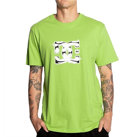 Camiseta DC Shoes DC Star Classic SM25 Masculina Verde Neon