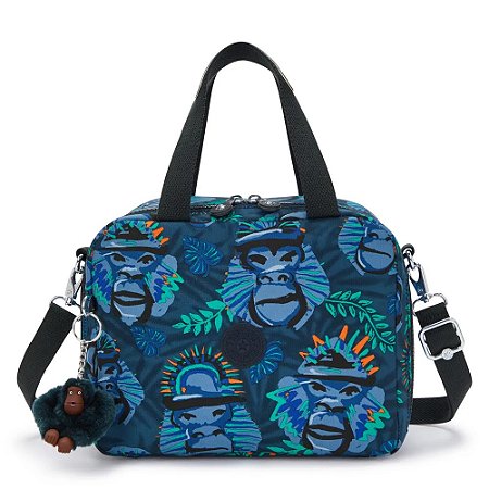 Lancheira Kipling Miyo Blue Monkey Fun