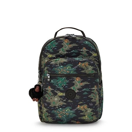 Mochila Kipling Seoul Lap Camo Treasure