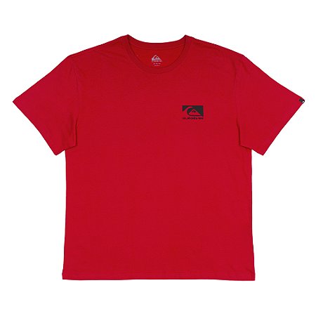Camiseta Quiksilver Quik Space Logo Plus Size SM25 Vermelho