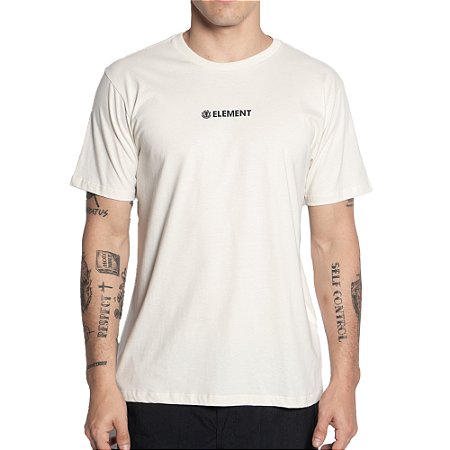 Camiseta Element Blazin Chest Center S25 Masculina Off White