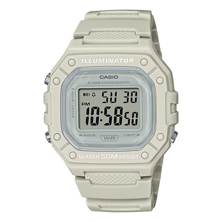 Relógio Casio Standard W-218HC-8AVDF-SC Bege