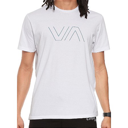 Camiseta RVCA VA Outline Branca