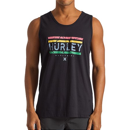 Regata Hurley Jam Oversize SM25 Masculina Preto