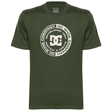 Camiseta DC Shoes DC Corpo Plus Size SM25 Verde Escuro
