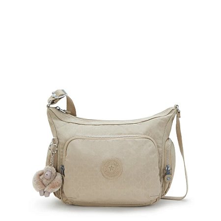 Bolsa Kipling Gabb S Sign Beige Emb
