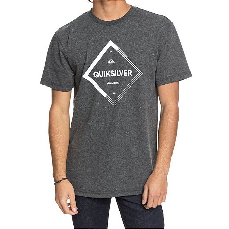 camiseta quiksilver cinza
