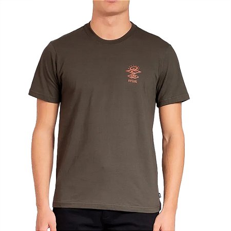 Camiseta Rip Curl The Search Rough SM25 Masculina Deep Rock