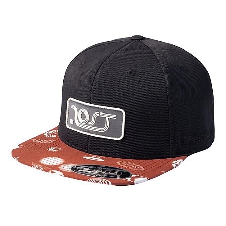 Boné Lost Aba Reta Strap Back Fitão Lost Sounds Off Black