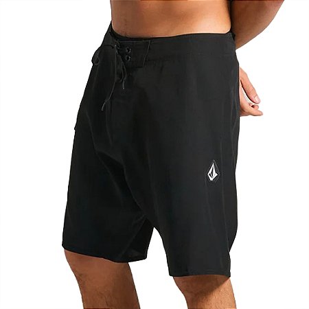 Bermuda Volcom Lido Solid 18" SM25 Masculina Preto