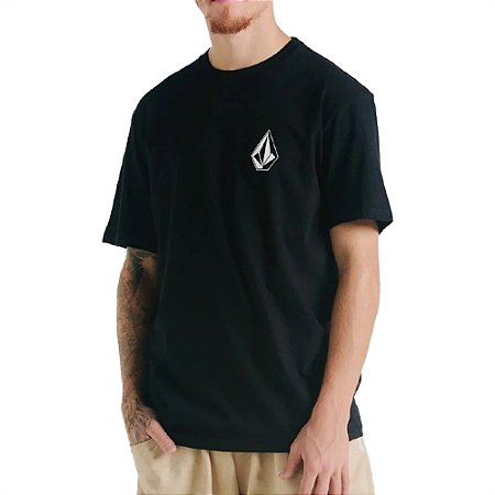 Camiseta Volcom Iconic Oversize SM25 Masculina Preto