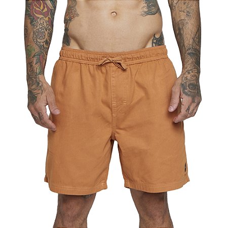 Bermuda RVCA Escape Elastic SM25 Masculina Marrom